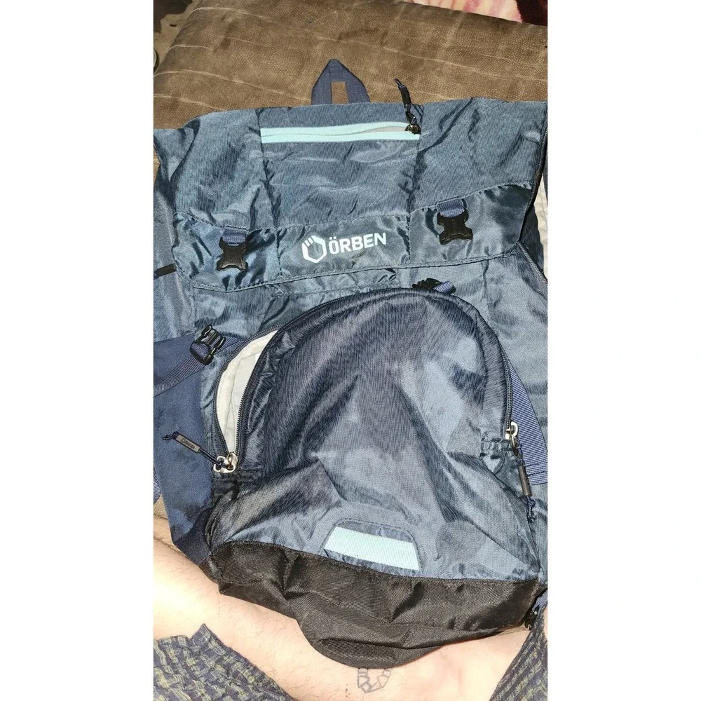 Örben Large Blue Hiking Travel‎ Backpack Laptop Camping Gear Pack